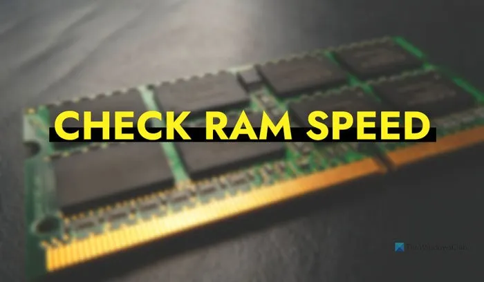 Cách kiểm tra tốc độ RAM trên Windows 11/10