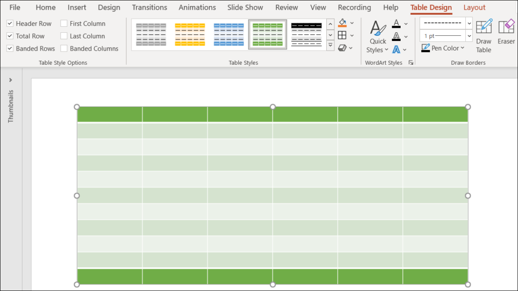Cách Chèn và Định dạng Bảng trong Microsoft PowerPoint